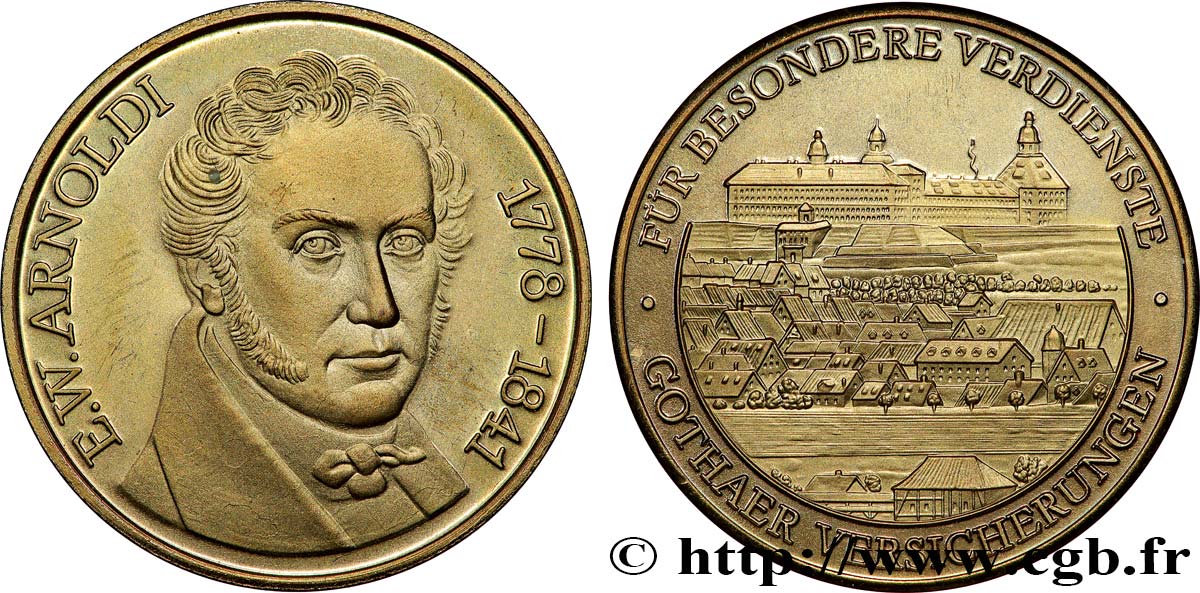 ASSURANCES Médaille, Ernest Wilhelm Arnoldi, Assurances Gothaer SPL