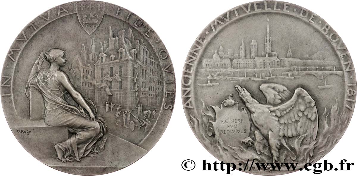 LES ASSURANCES Médaille, Ancienne Mutuelle de Rouen EBC