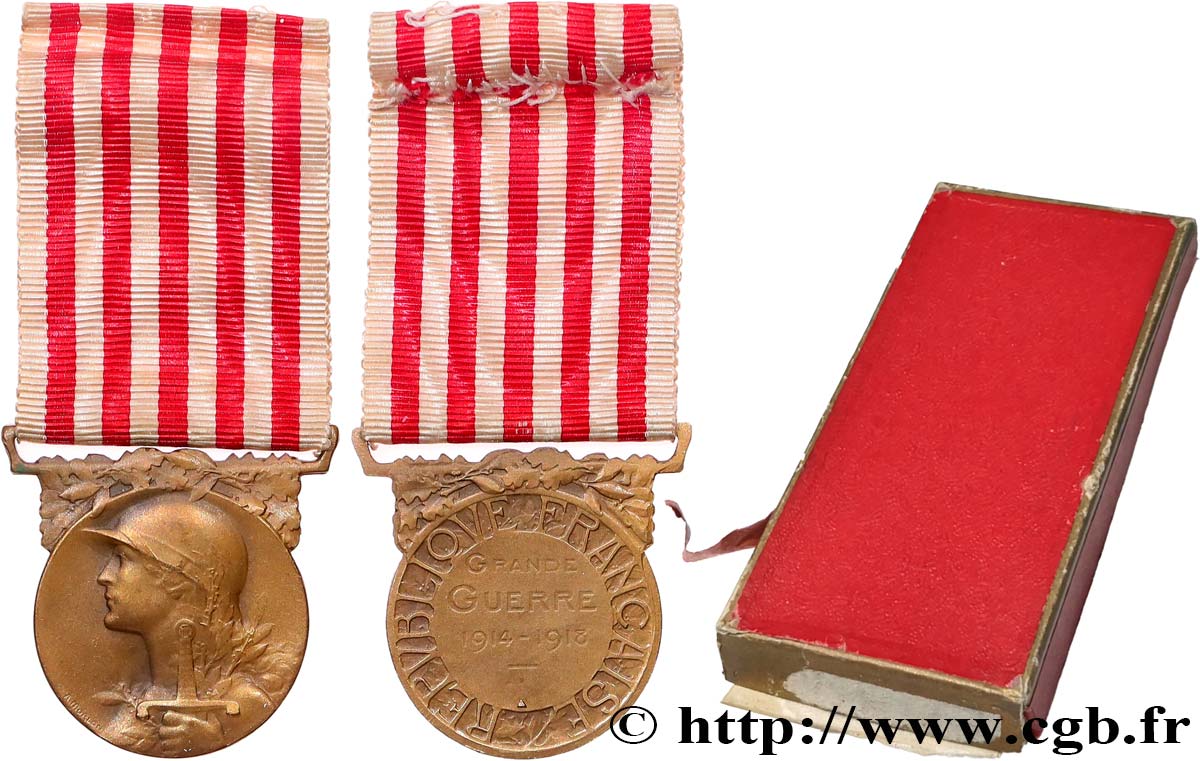 TERZA REPUBBLICA FRANCESE Médaille commémorative de la guerre 1914-1918 q.SPL