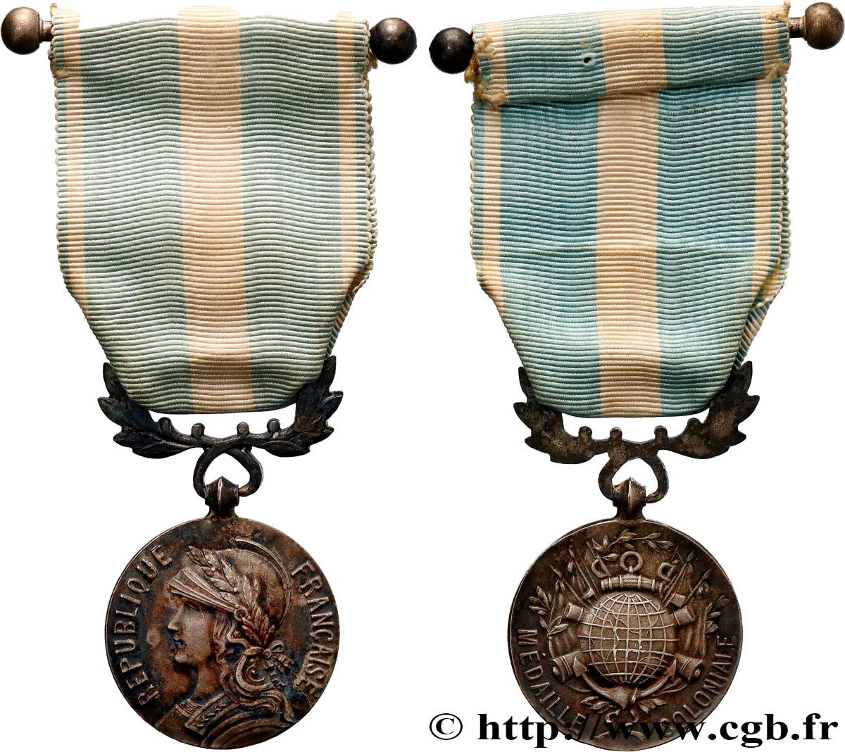 DRITTE FRANZOSISCHE REPUBLIK Médaille coloniale fVZ