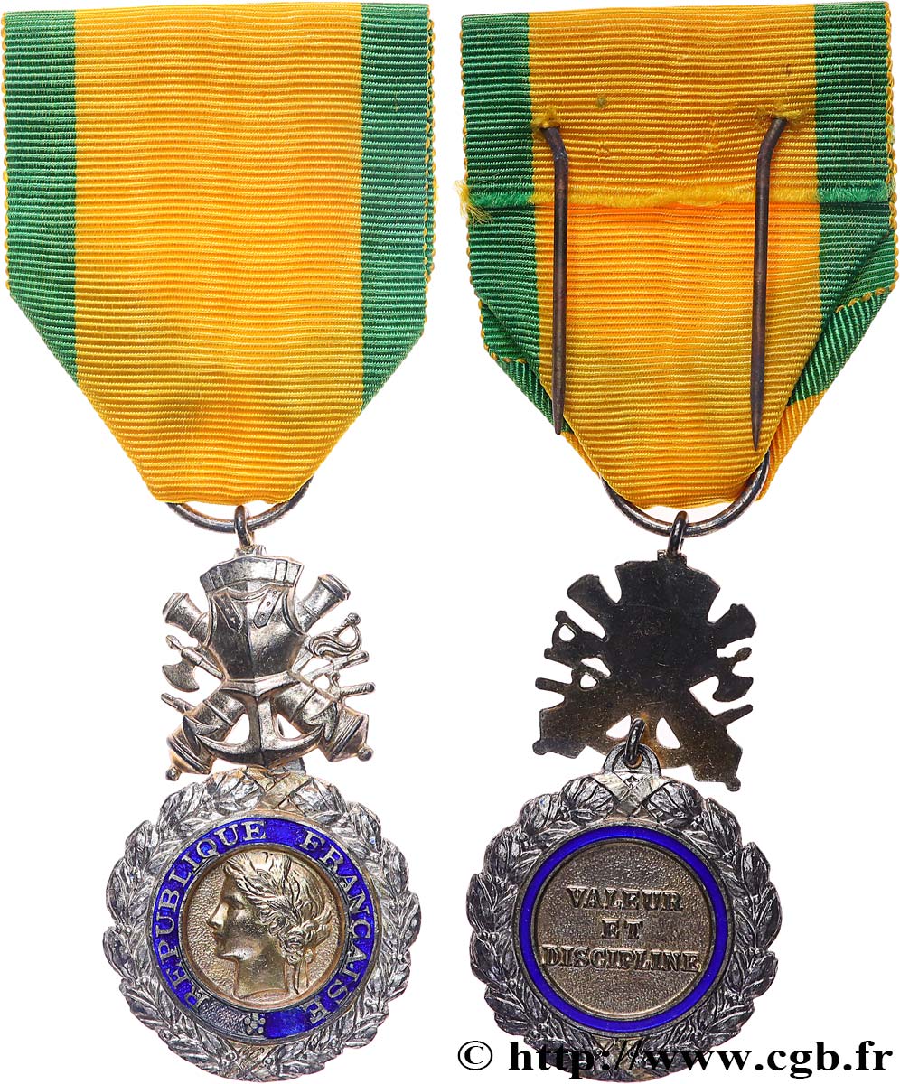 QUATRIÈME RÉPUBLIQUE Médaille militaire, sous-officier TTB+