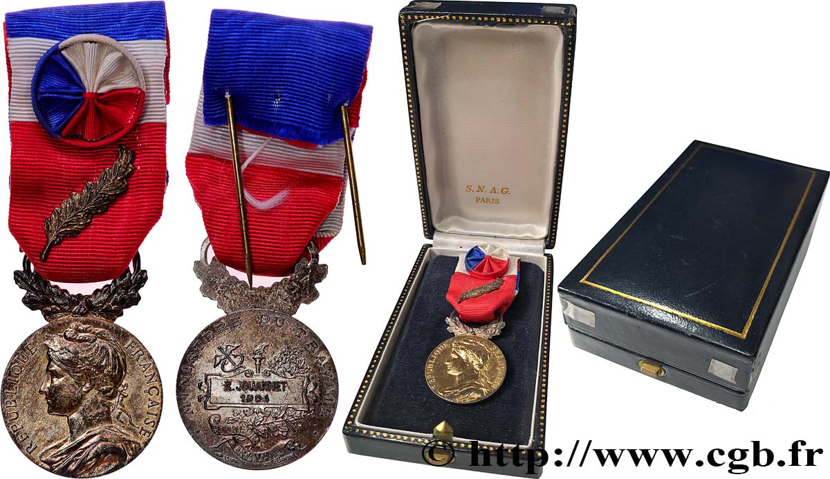 CINQUIÈME RÉPUBLIQUE Médaille d’honneur du Travail, Ministère du Travail, Or TTB+