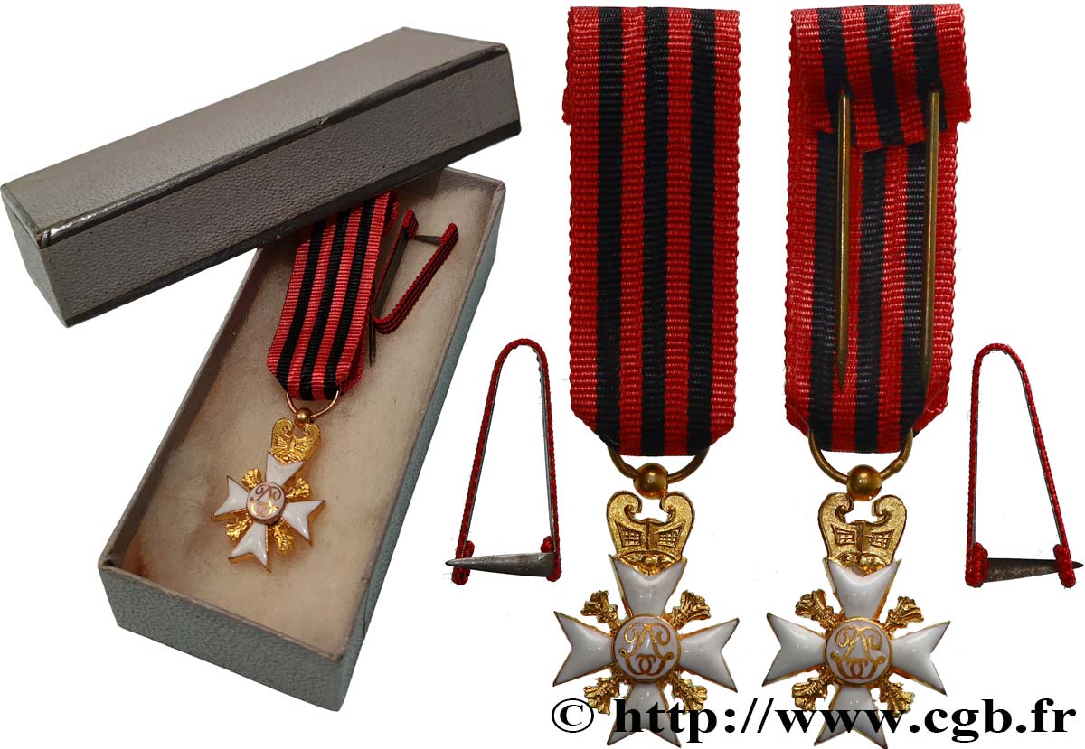 BELGIQUE Médaille, Service civique pour ancienneté, Miniature SUP