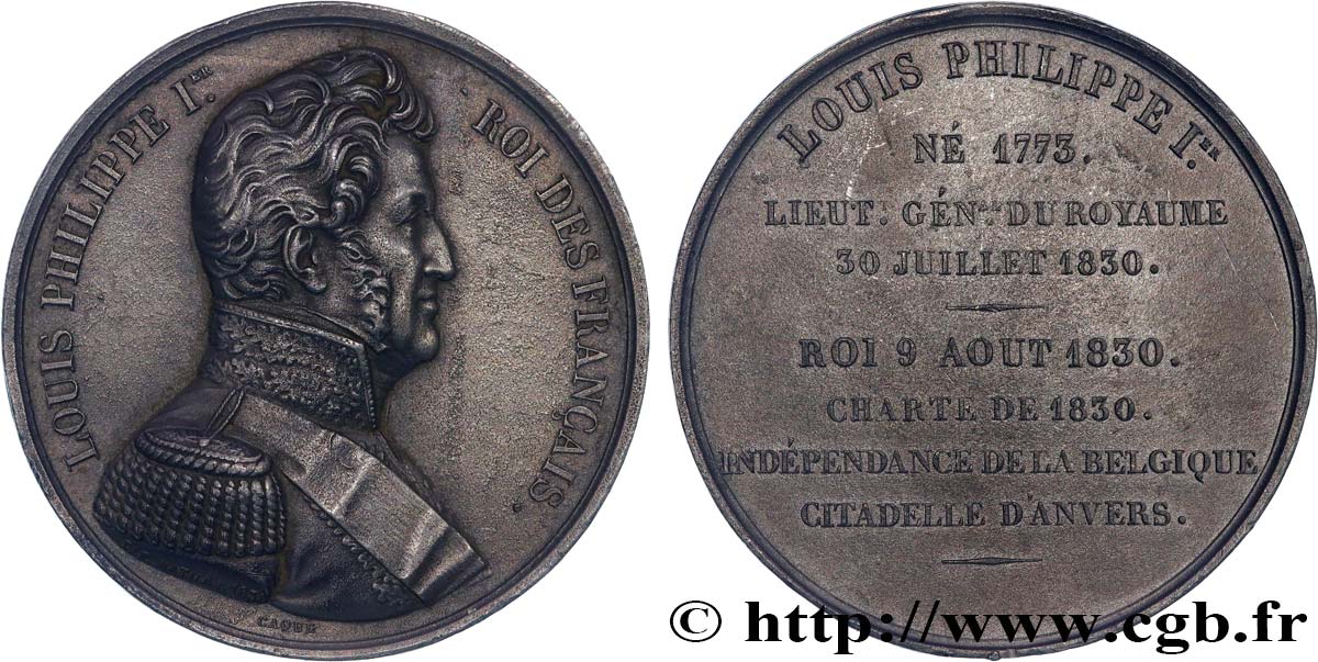 LOUIS-PHILIPPE I Médaille, Roi Louis-Philippe Ier AU