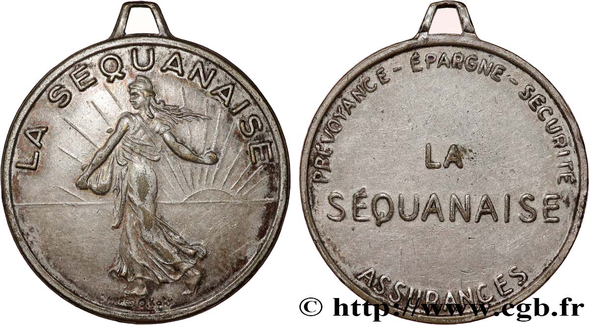LES ASSURANCES Médaille, Porte-clés, La séquanaise fVZ