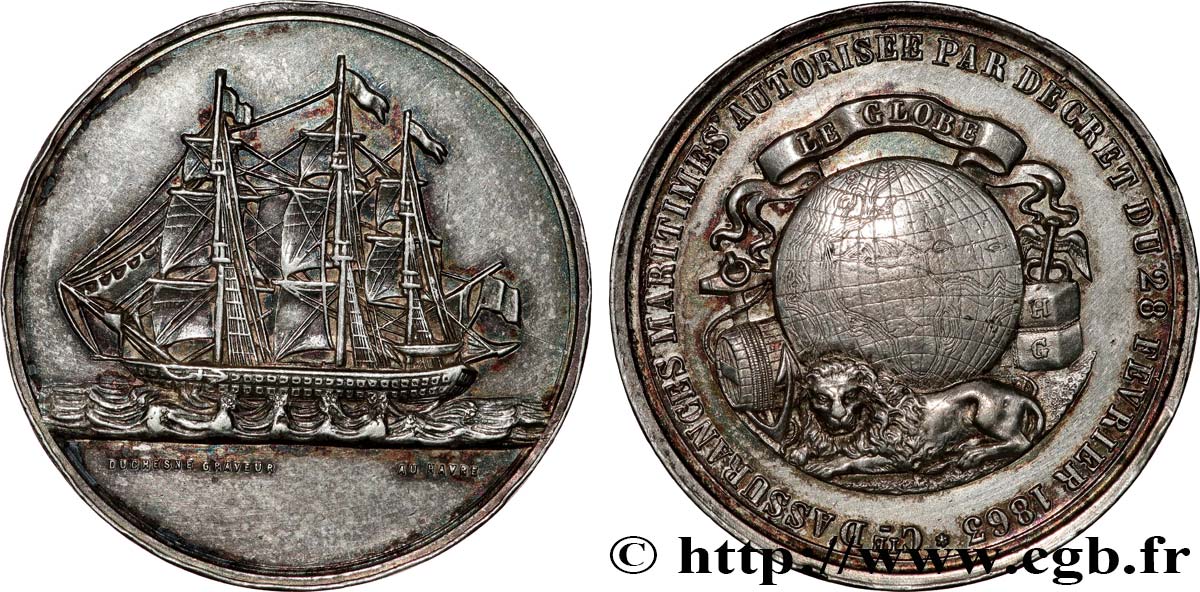 ASSURANCES Médaille, Le Globe TTB