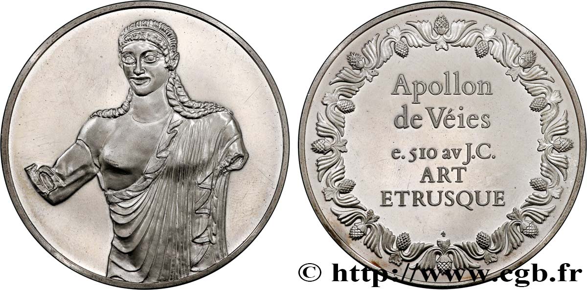 LES 100 PLUS GRANDS CHEFS-D OEUVRE Médaille, Apollon de Véies SUP