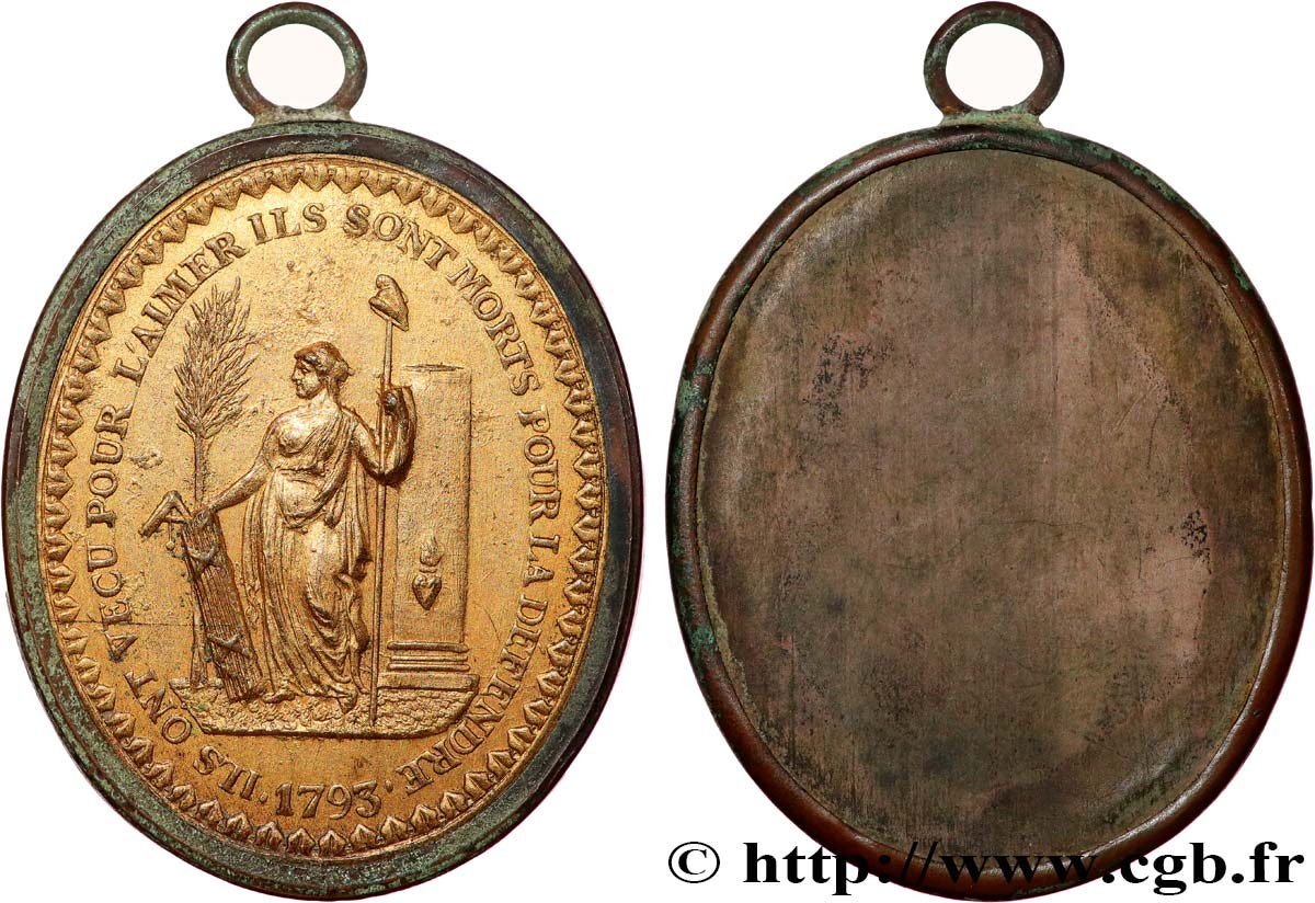 CONVENZIONE NAZIONALE Médaille de Palloy, La République q.SPL