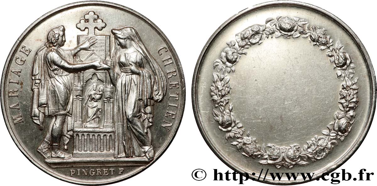 AMOUR ET MARIAGE Médaille, Mariage chrétien AU