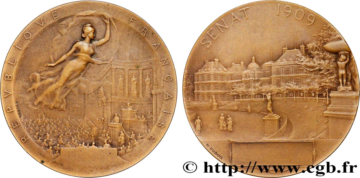 TERCERA REPUBLICA FRANCESA Médaille, Sénat EBC