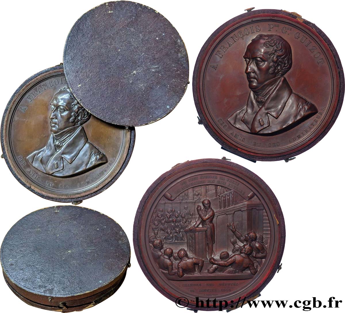 LUDWIG PHILIPP I Médaille, François Pierre Guillaume Guizot VZ