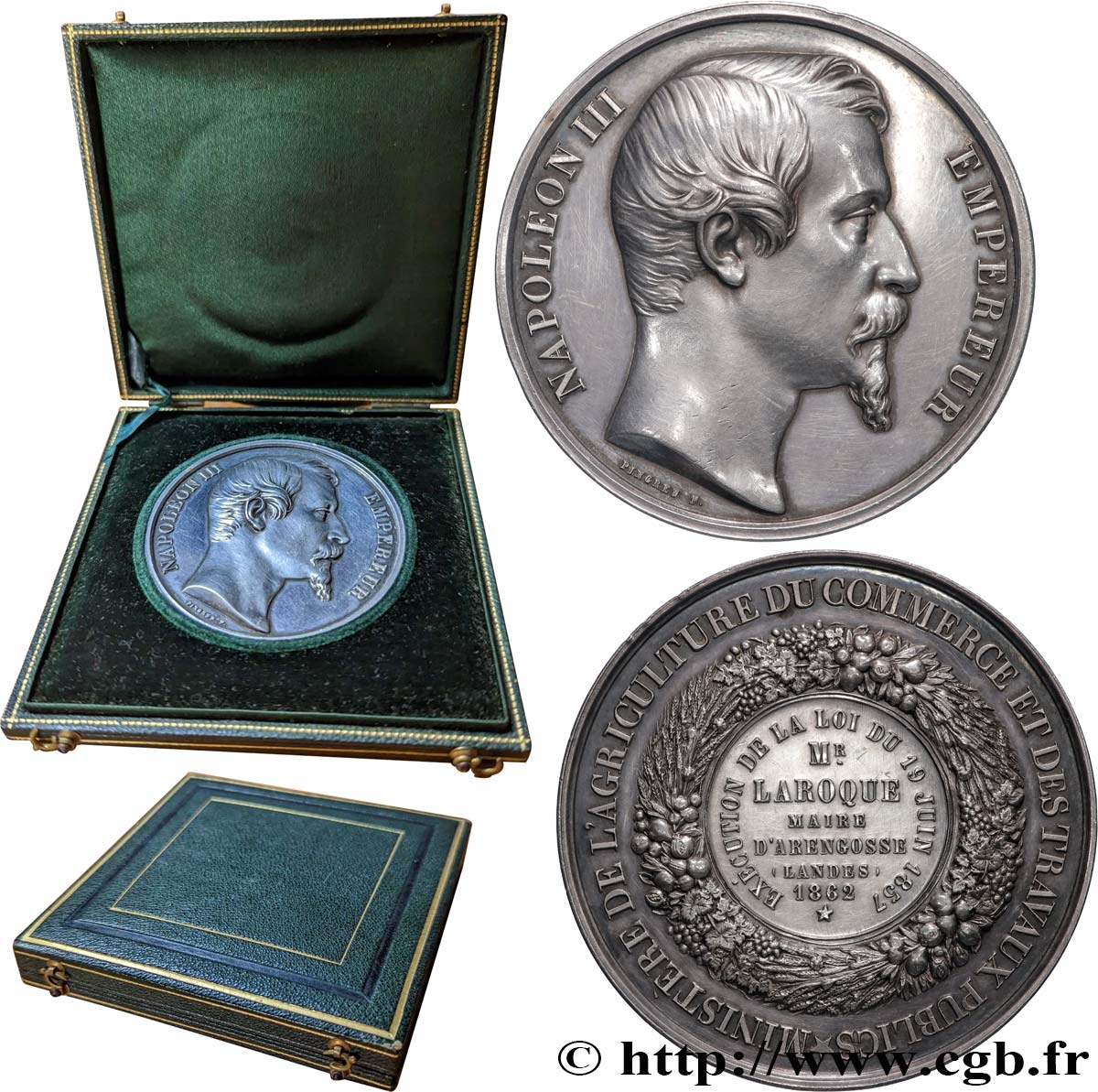 SECOND EMPIRE Médaille de récompense AU