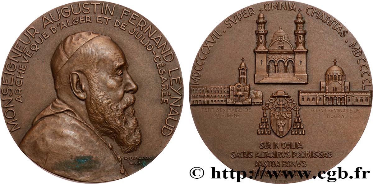 QUATRIÈME RÉPUBLIQUE Médaille, Monseigneur Augustin-Fernand Leynaud SUP