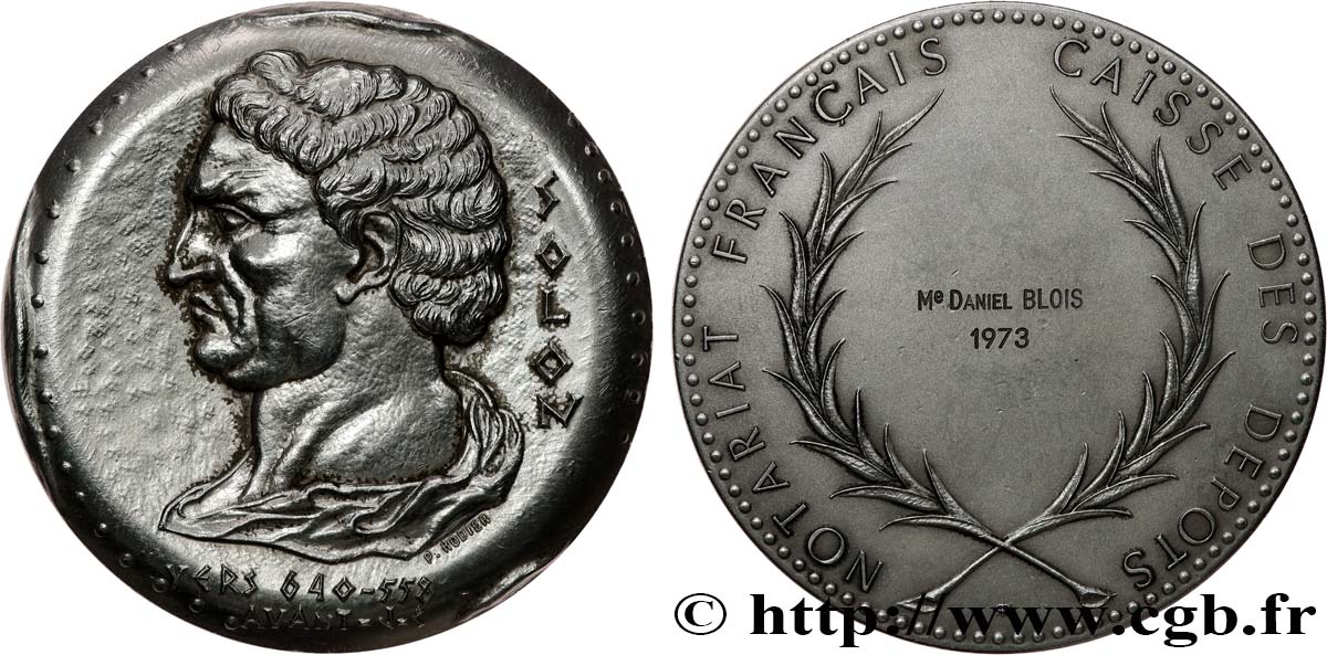 19TH CENTURY NOTARIES (SOLICITORS AND ATTORNEYS) Médaille, Solon, Notariat français AU