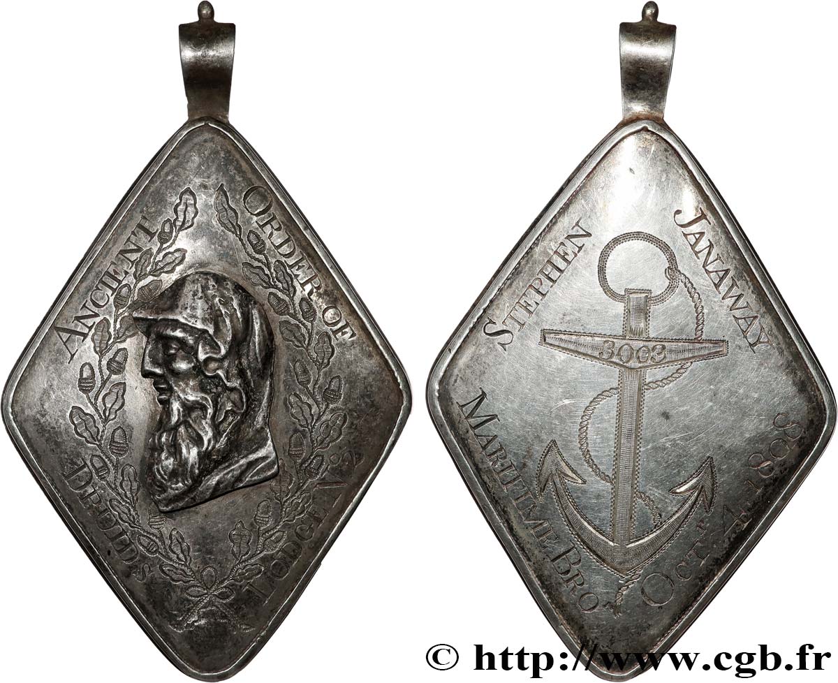 GROßBRITANNIEN - GEORG. III Médaille, Ancient Order of Druids SS