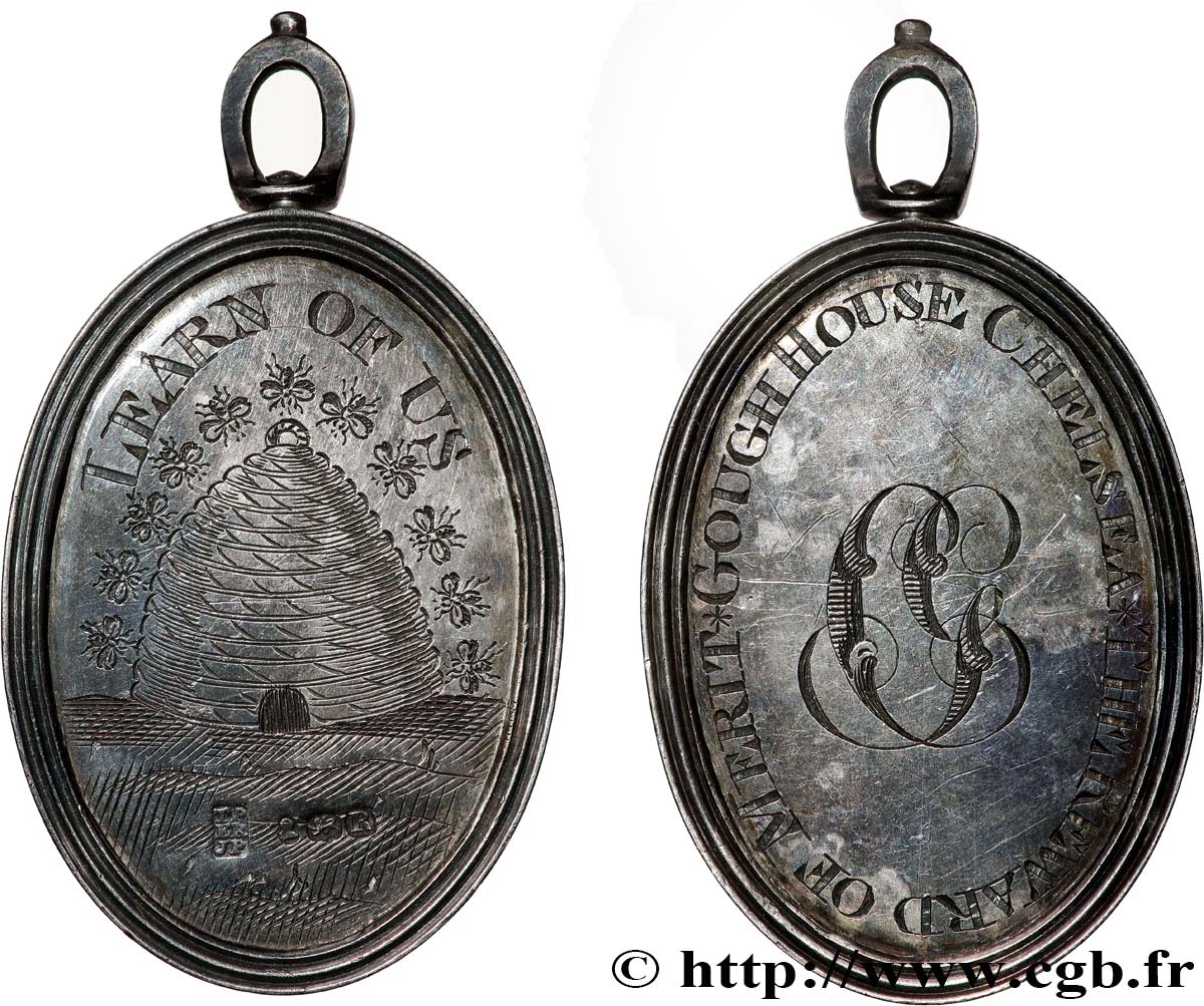 GROßBRITANNIEN - GEORG. III Médaille, Learn of Us, Gough House Chelsea fVZ