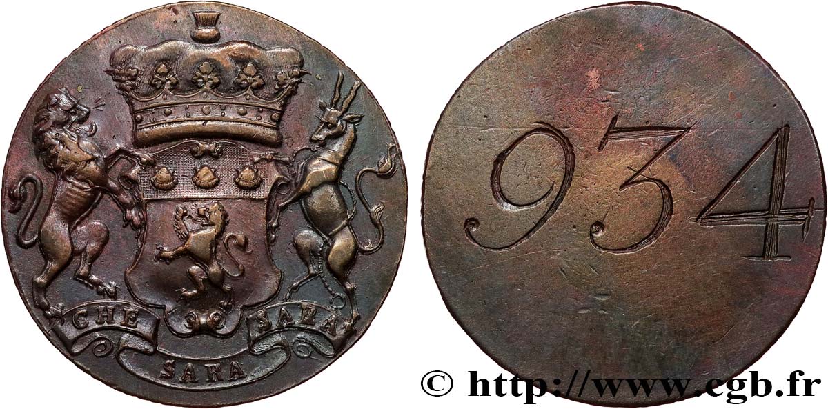 GRAN BRETAGNA - VICTORIA Médaille, Armoiries du duc de Bedford, Woburn Abbey q.SPL