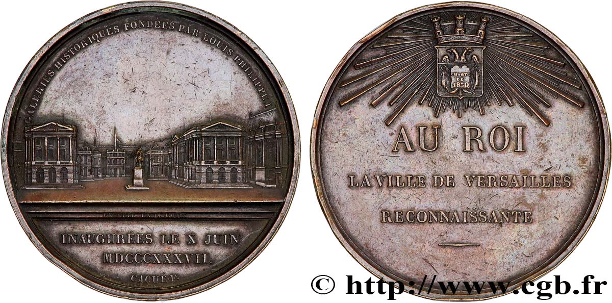 LOUIS-PHILIPPE Ier Médaille de Versailles, Galeries Historiques TTB