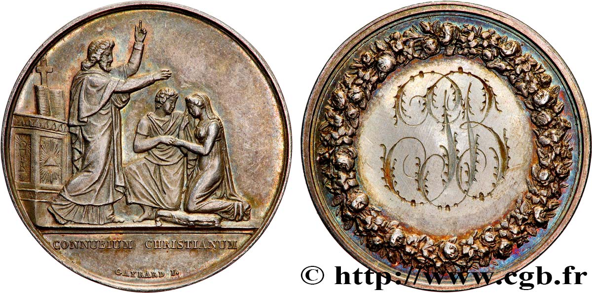 AMOUR ET MARIAGE Médaille de mariage TTB+