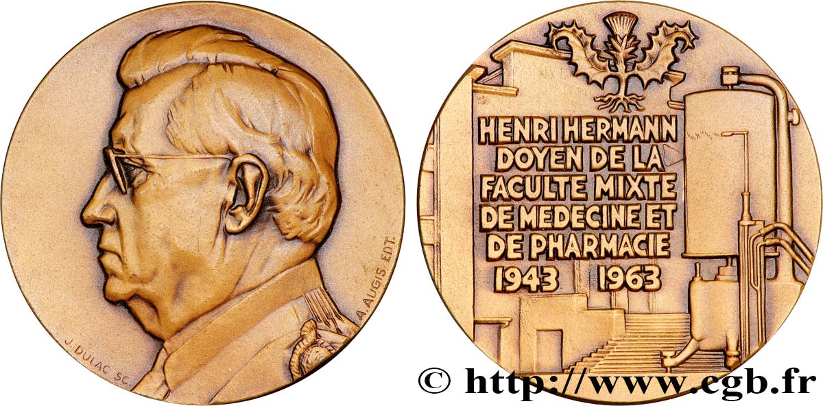 SCIENCES & SCIENTIFIQUES Médaille, Henri Hermann VZ