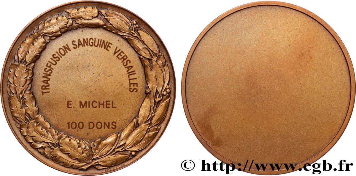 V REPUBLIC Médaille, Transfusion sanguine XF