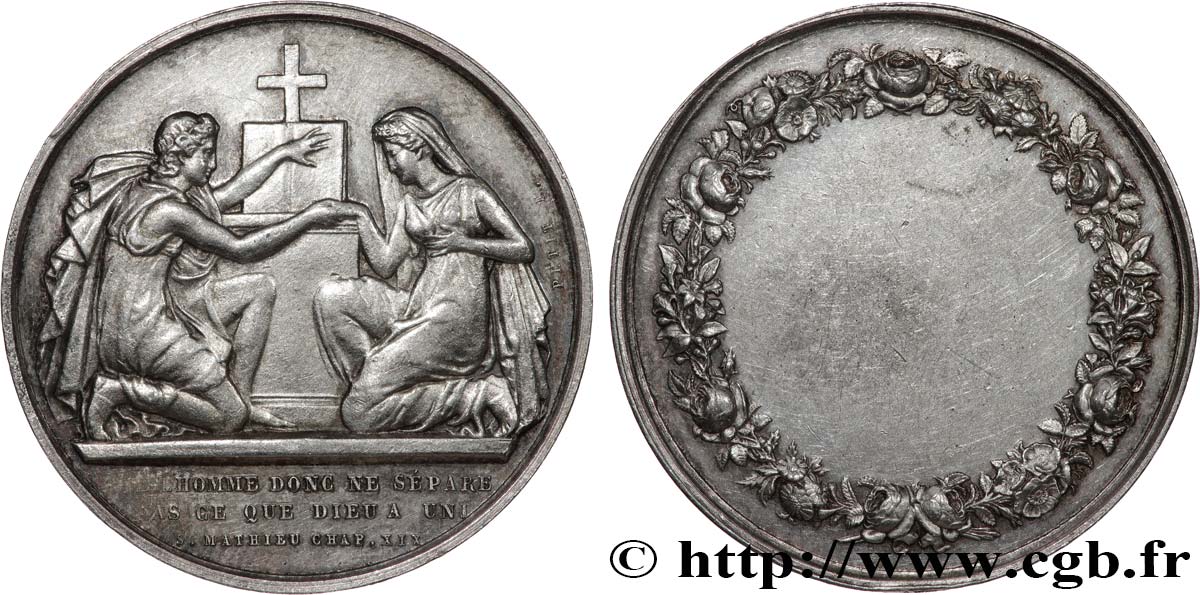 AMOUR ET MARIAGE Médaille de mariage, Evangile de St Mathieu MBC+