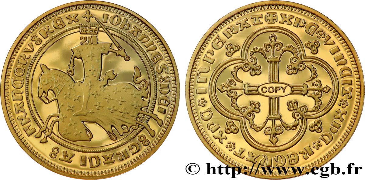 CINQUIÈME RÉPUBLIQUE Médaille, Franc à cheval, Copie BE