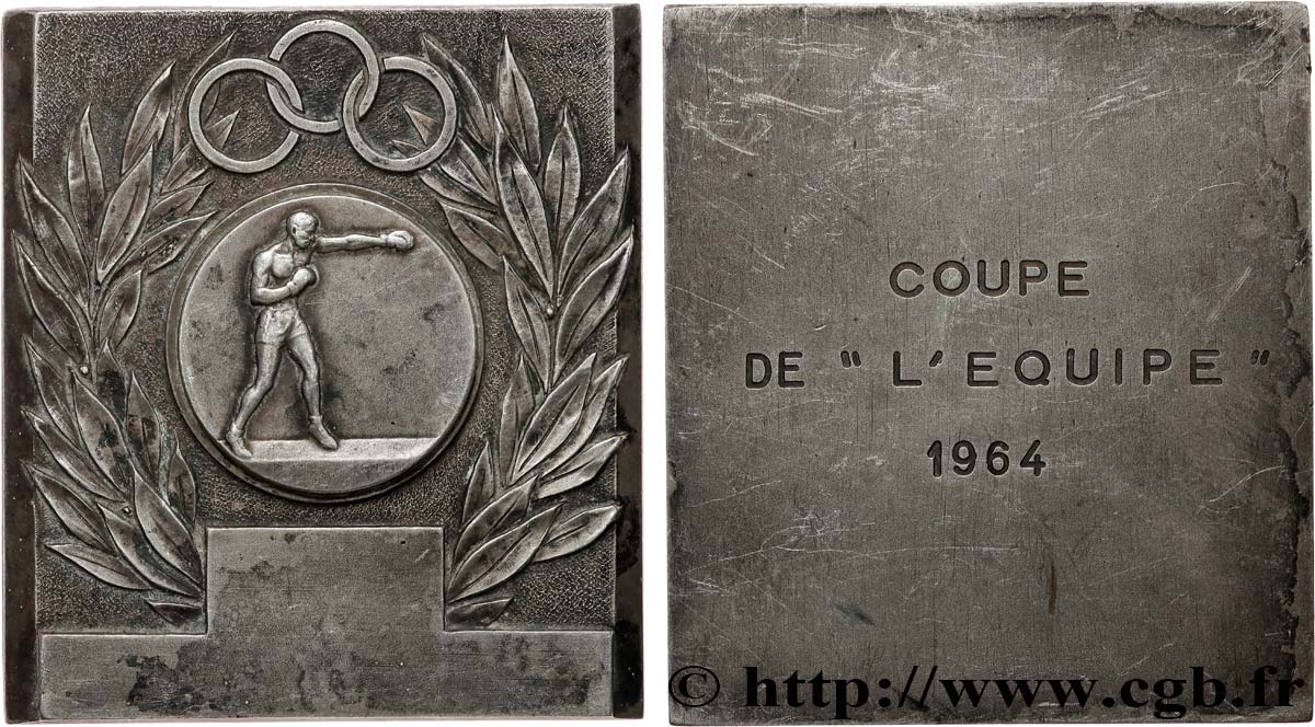 SPORTS Plaquette, Boxe, Coupe de l’équipe TTB+