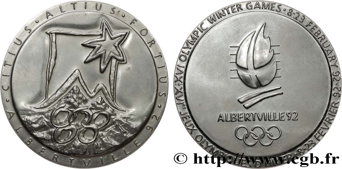 OLYMPIC GAMES Médaille de participant aux JO d’Alberville AU