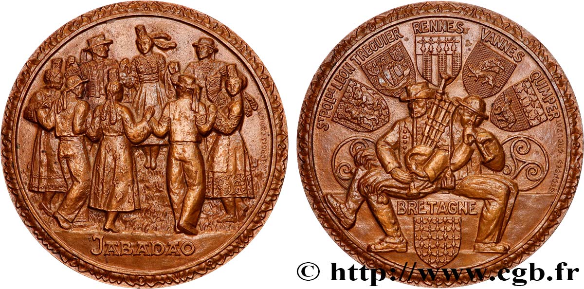 CINQUIÈME RÉPUBLIQUE Médaille, Bretons Jabadao SUP