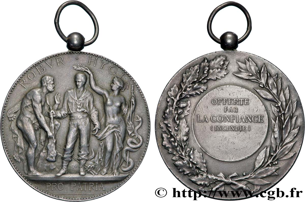 TROISIÈME RÉPUBLIQUE Médaille PRO PATRIA, offerte par la Confiance TTB
