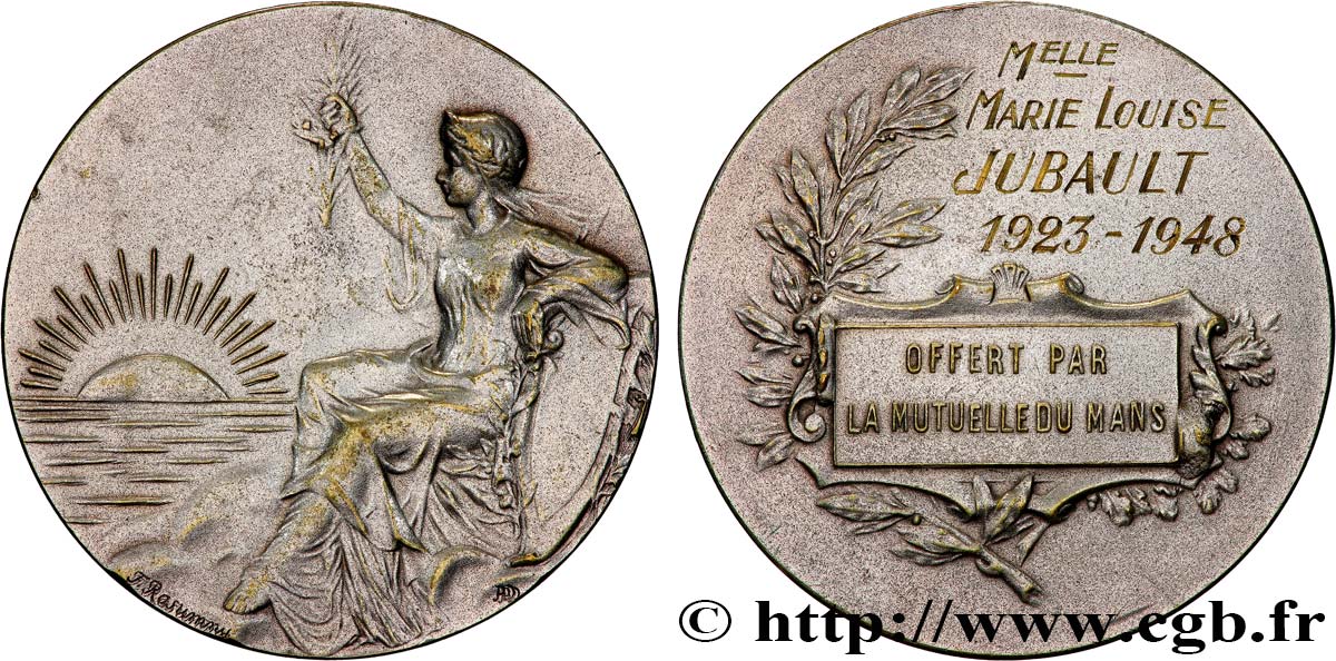 LES ASSURANCES Médaille, offerte par la Mutuelle du Mans SS