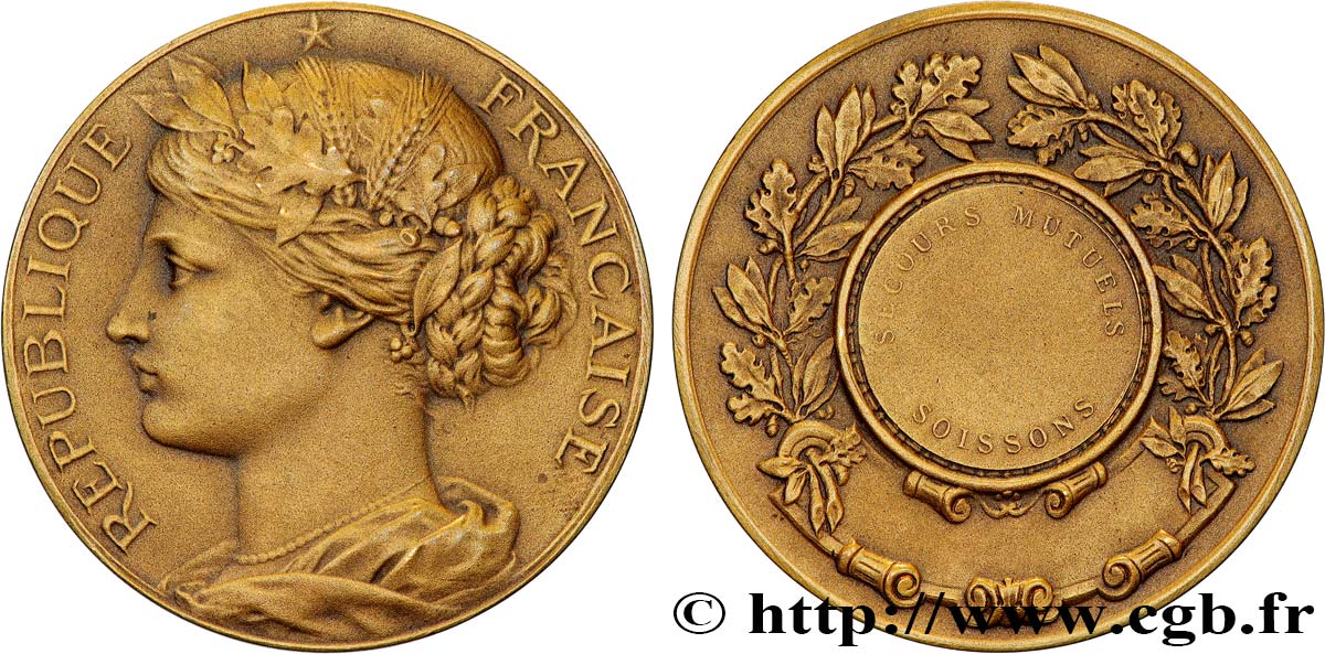 ASSURANCES Médaille, Secours mutuels de Soissons AU