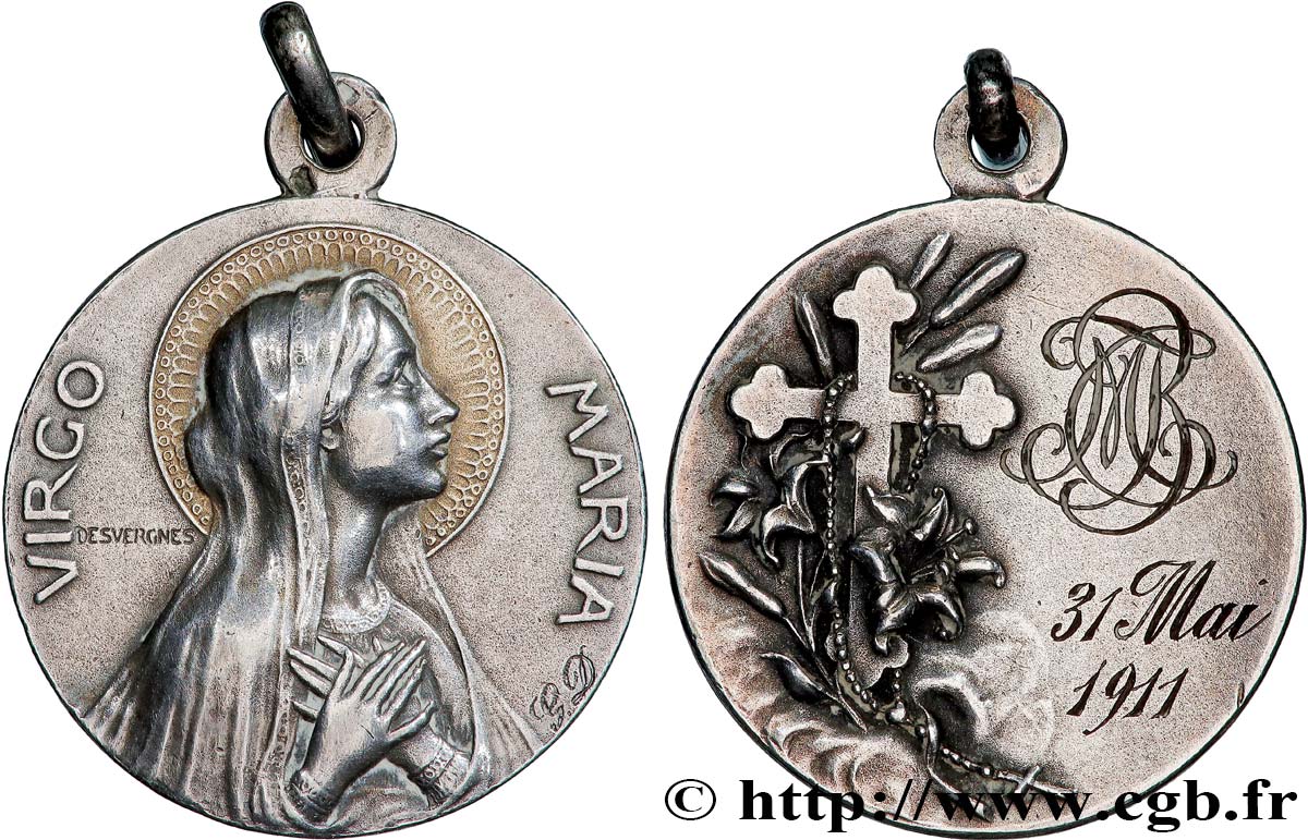 AMOUR ET MARIAGE Médaille, Virgo Maria XF