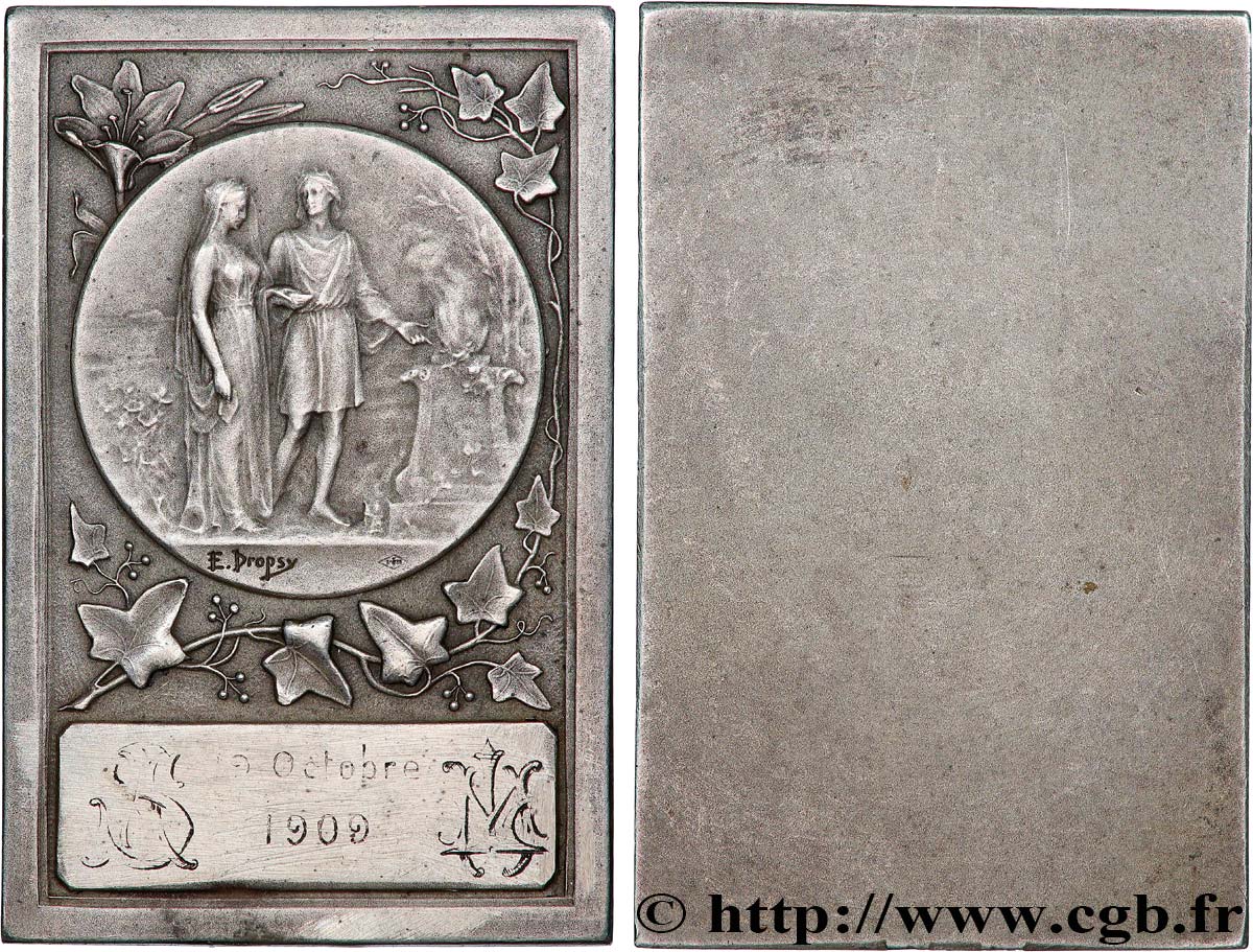 AMOUR ET MARIAGE Plaquette de mariage, Fidélité et Bonheur TTB