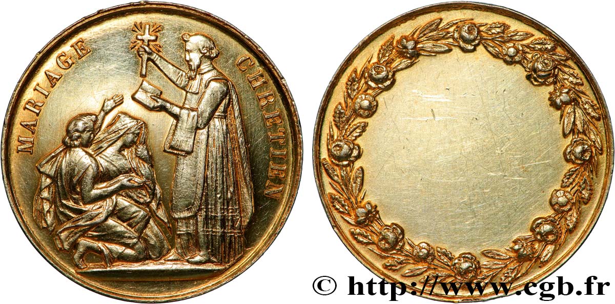 AMOUR ET MARIAGE Médaille, Mariage chrétien fVZ