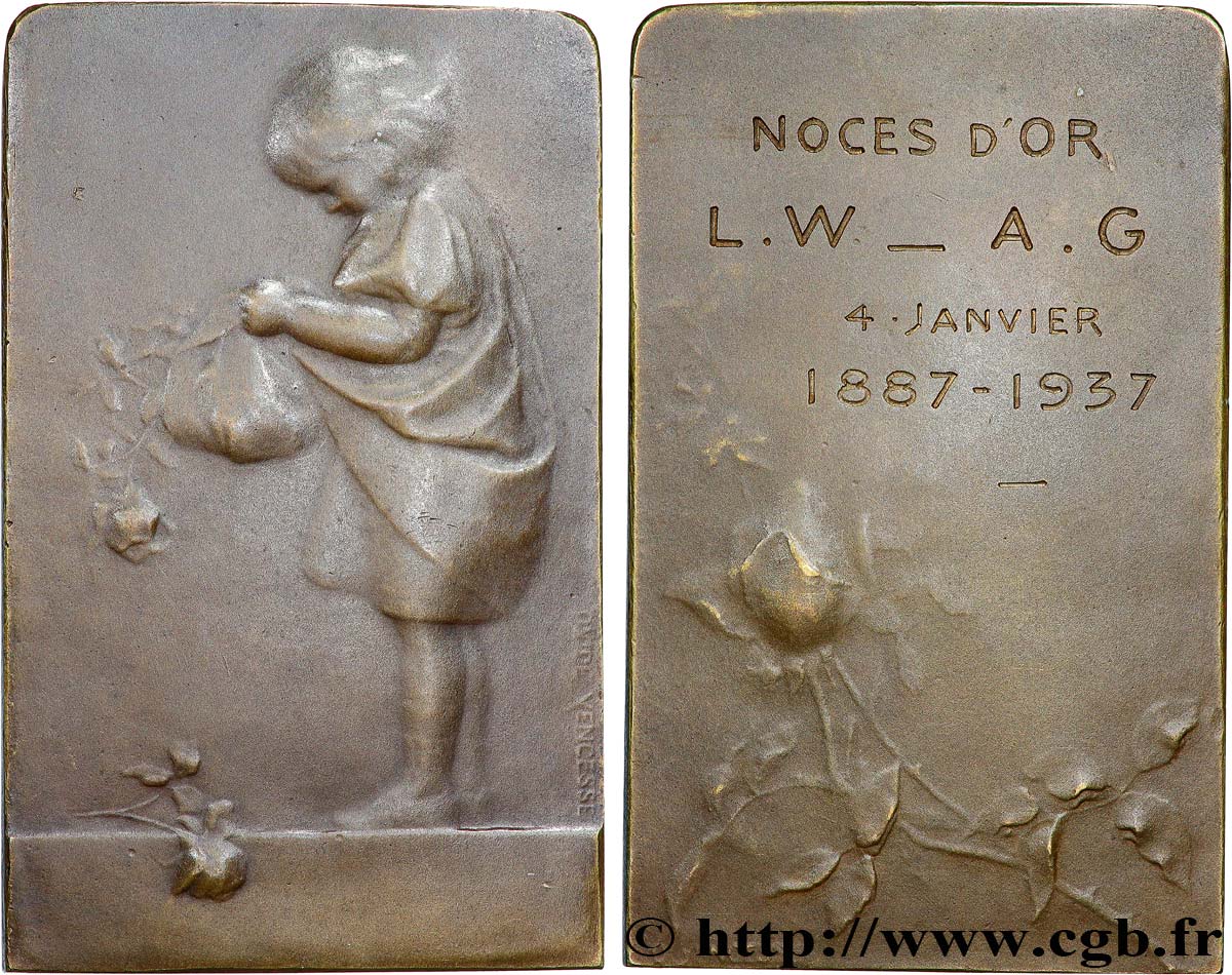 LOVE AND MARRIAGE Plaquette, Noces d’or AU