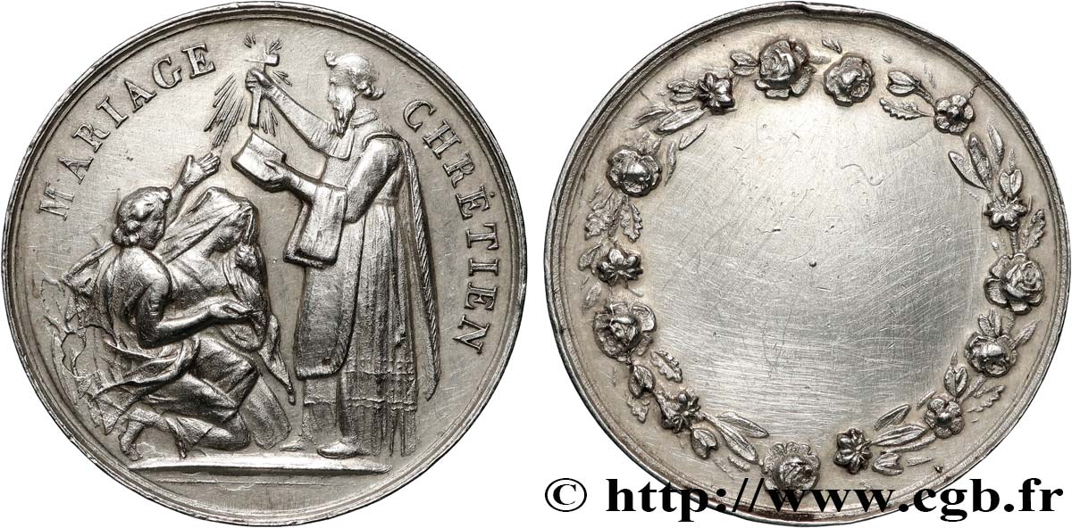 AMOUR ET MARIAGE Médaille, Mariage chrétien SS