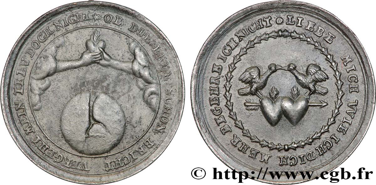 ALLEMAGNE Médaille de mariage TTB