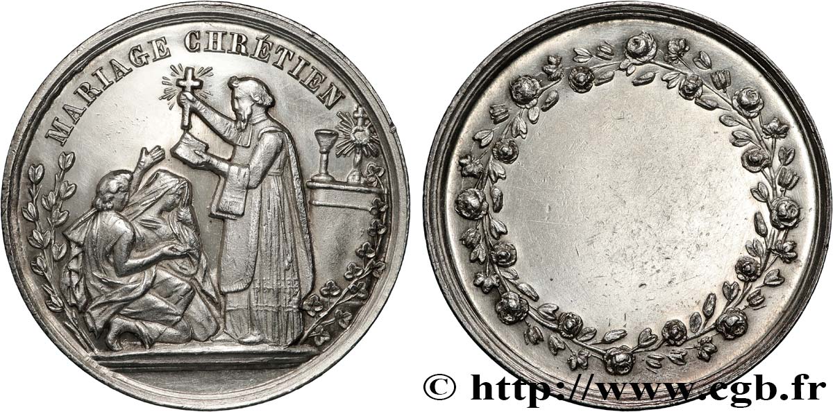 AMOUR ET MARIAGE Médaille, Mariage chrétien fVZ