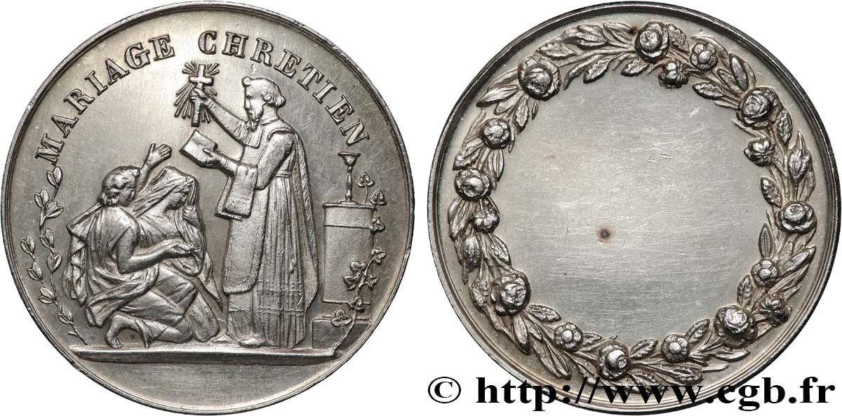 AMOUR ET MARIAGE Médaille, Mariage chrétien fVZ