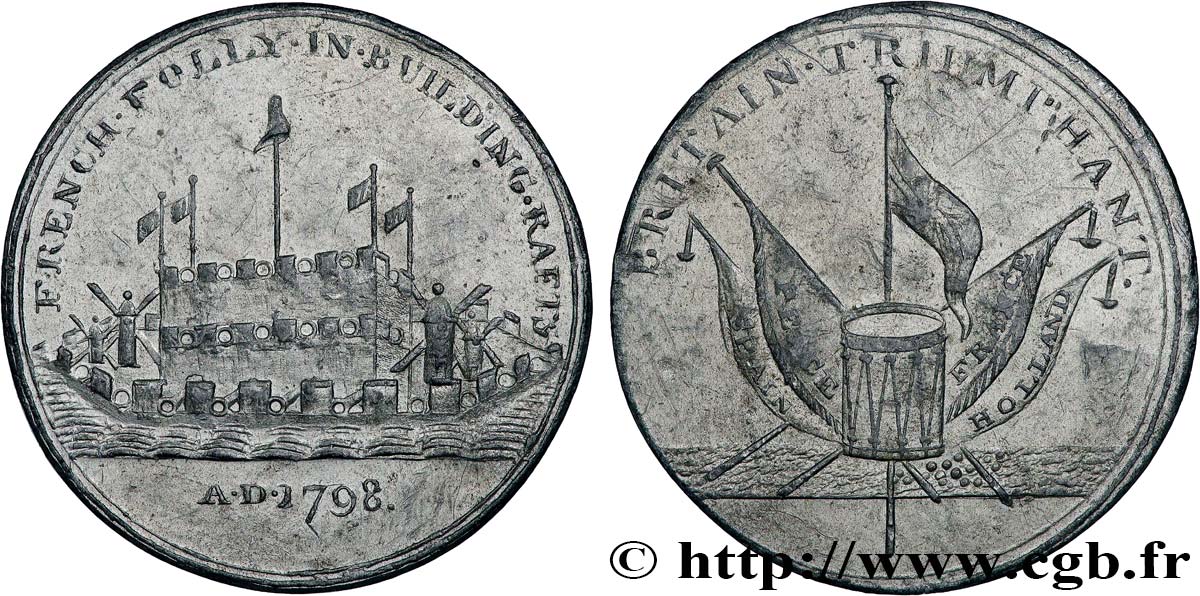GREAT BRITAIN - GEORGE III Médaille, Angleterre triomphante AU