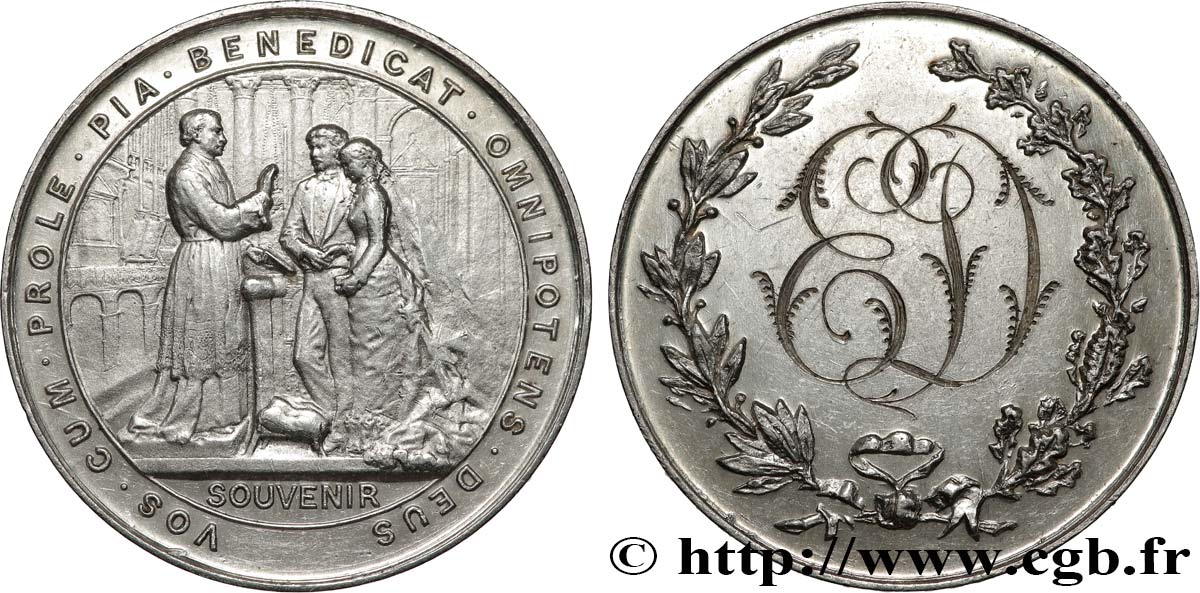 AMOUR ET MARIAGE Médaille de mariage, Souvenir SUP