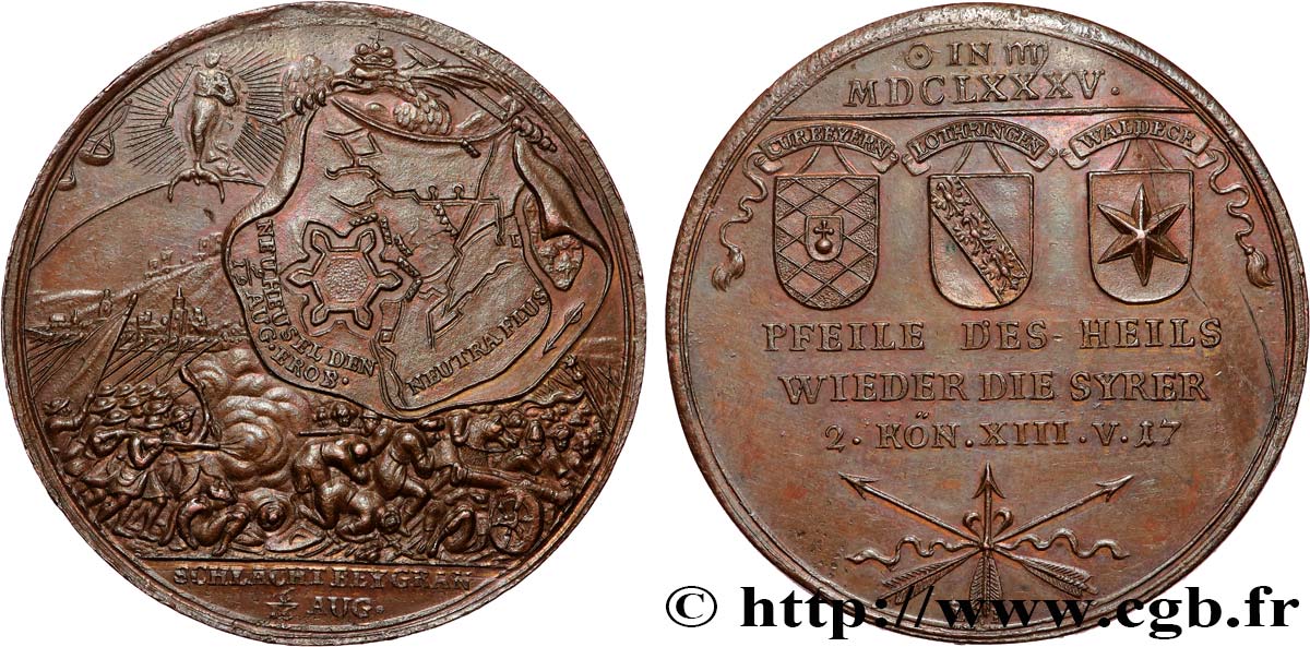 ALLEMAGNE - SAINT-EMPIRE-GERMANIQUE - LEOPOLD Ier (Leopold Ignaz Joseph Balthasar Felician) Médaille, Commémoration de la bataille de Gran (Esztergom) EBC