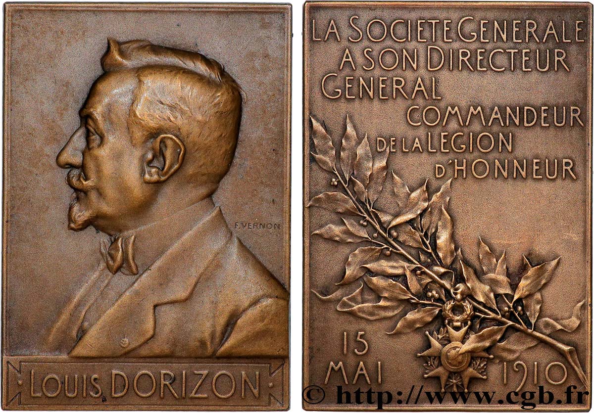 TROISIÈME RÉPUBLIQUE Plaquette, Louis Dorizon, Société générale SUP