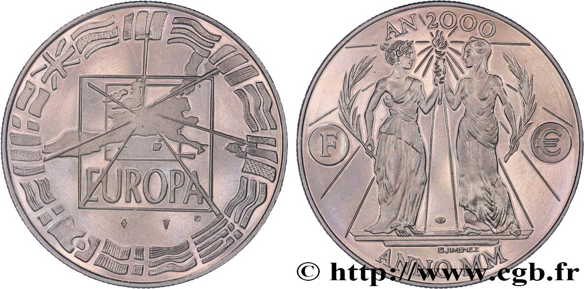 QUINTA REPUBBLICA FRANCESE Médaille, Passage dans le IIIe millénaire MS