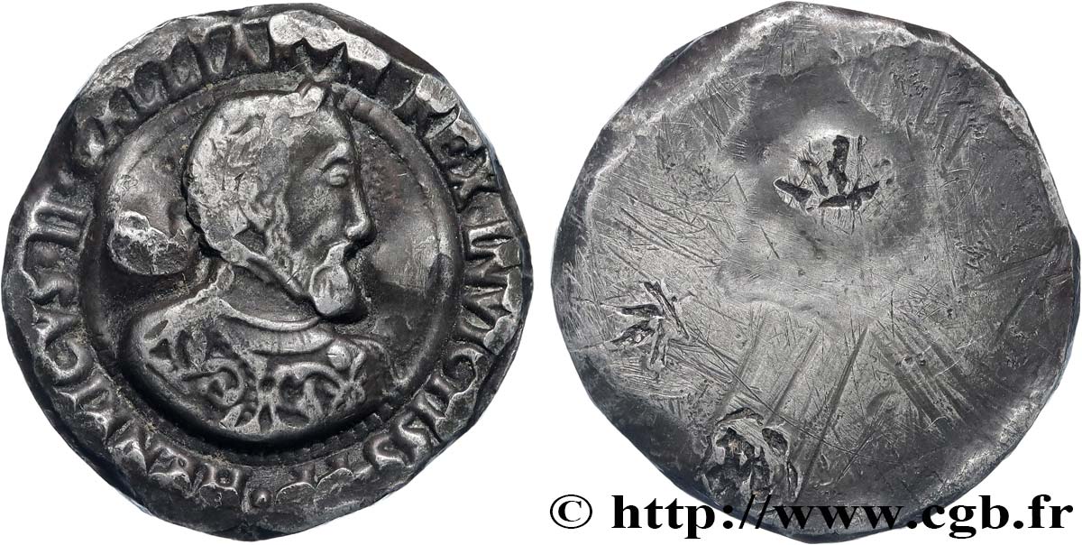 HENRY II Médaille, Henri II, tirage uniface BB