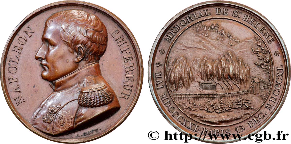 LOUIS-PHILIPPE Ier Médaille du mémorial de St-Hélène TTB+