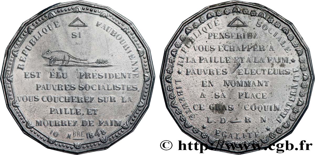 DEUXIÈME RÉPUBLIQUE Médaille, Candidatures à la présidence MBC+