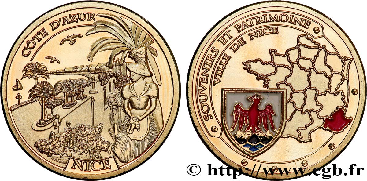 MÉDAILLES TOURISTIQUES Médaille touristique, Ville de Nice SUP